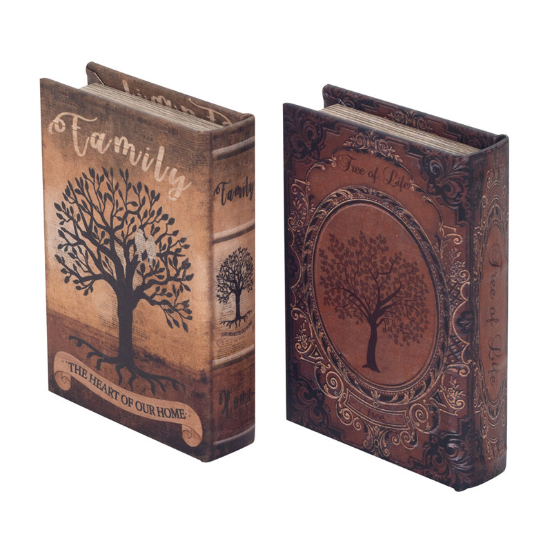 Chachere 2 Piece Medium Density Fiberboard (MDF) Decorative Box Set
