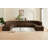 Hurlburt Upholstered Curved Sectional with Ottoman Reversible-89266415