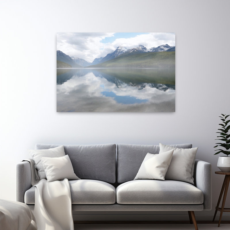 Daybreak at Bowman Lake 1 Piece Wrapped Canvas Wall Art, 81.28cm H x 121.92cm W