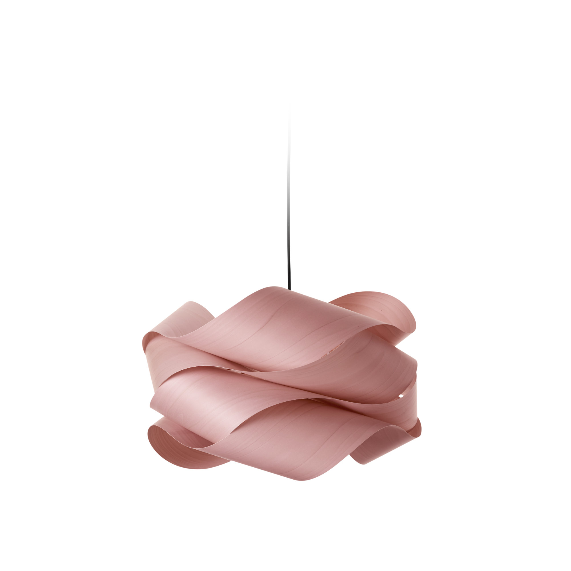 Single Light Dimmable Pendant, Pale Rose, Nickel, 15.7" H x 27.1" W x 27.1" D