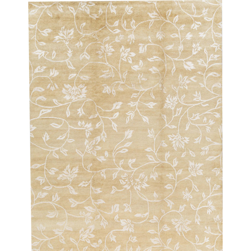 Tapis brun de haute qualité noué à la main