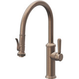 Davoli Pull-Down Kitchen Faucet with Squeeze Sprayer - Low Arc Spout