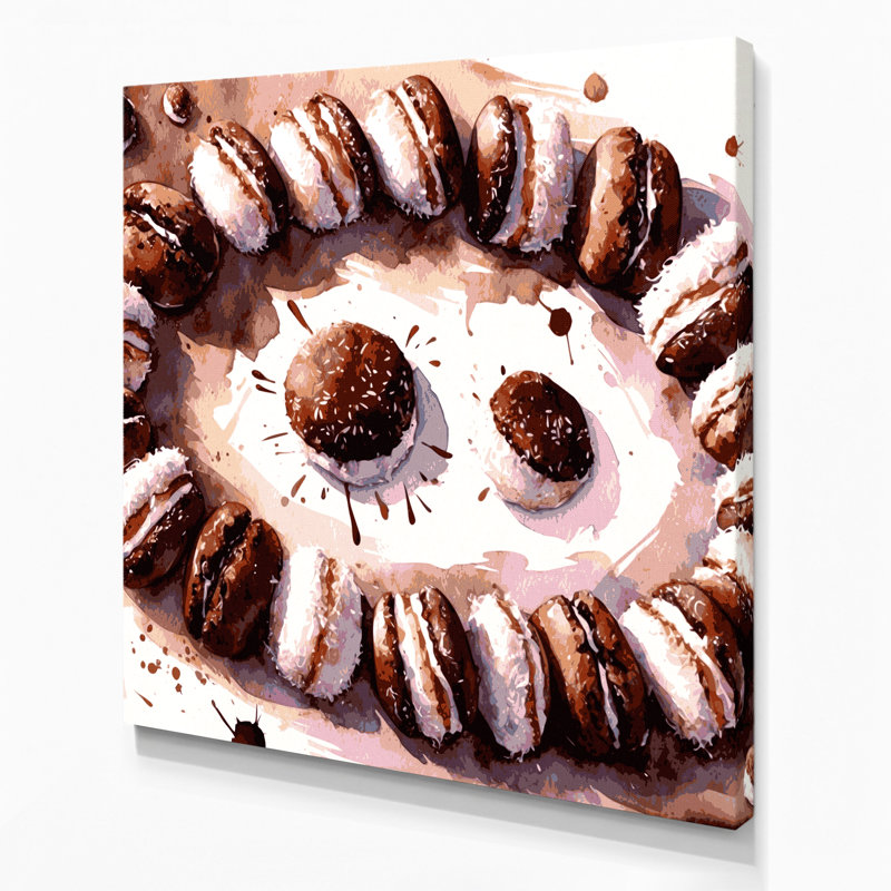 Desserts, art mural sur toile beige Lamingtons, H 12 po x l 12 po