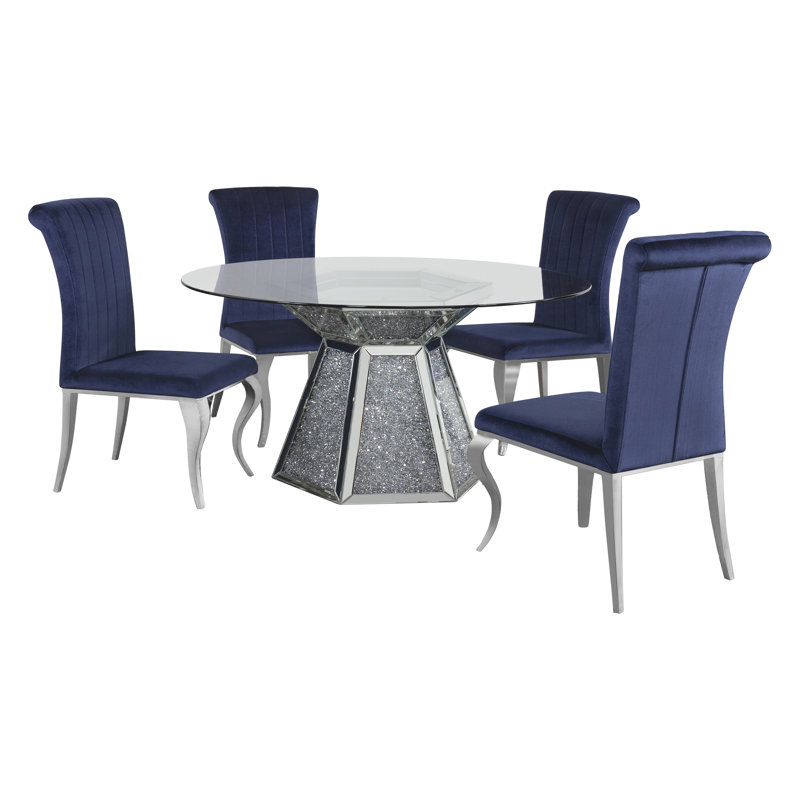 Ensemble repas pour 4 personnes Khrysta, Bleu