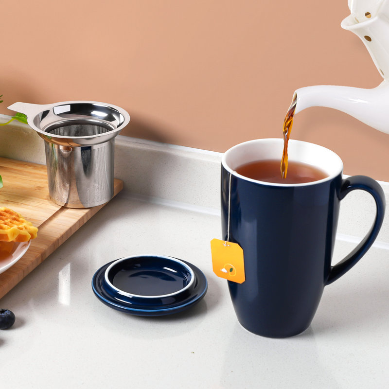 Tasse à thé en céramique Loughguile, Bleu marine