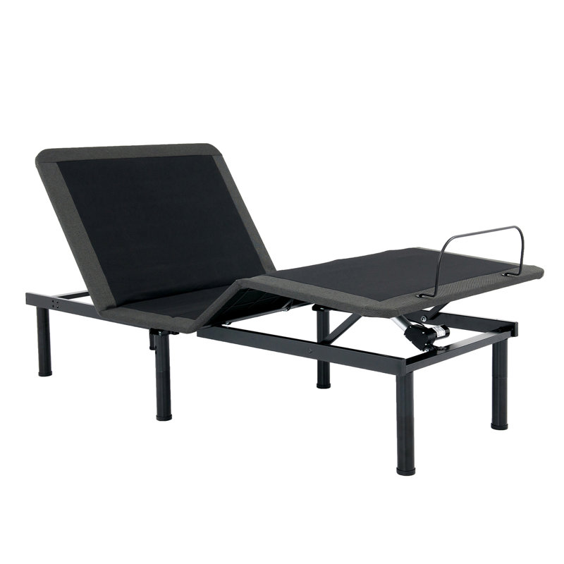 Quick Assembly Adjustable Bed Frame With Voice Activated Controls, Twin