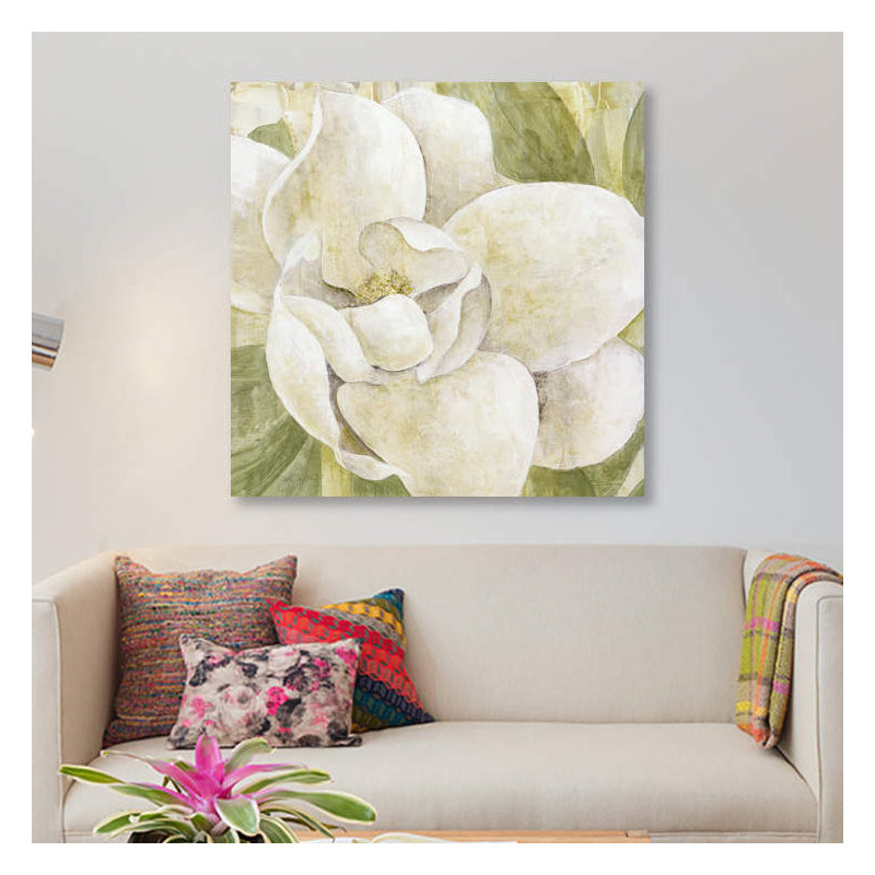 « magnolia dolce », impression sur toile, H 12 po x l 12 po x P 0,75 po