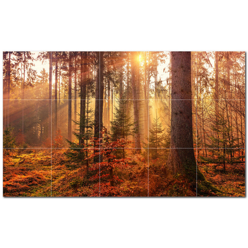 Murale décorative en céramique 4,25 po x 4,25 po