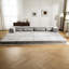 Canapé d'angle modulaire sans os à monter soi-même, gris, convertible en lit, 4 places, polaire circulaire, mousse à mémoire de forme haute densité, sans assemblage, pour la maison, avec 2 espaces adaptables et résilients.-202129058-202129247