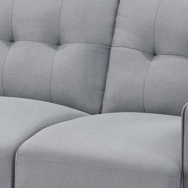 Canapé Hajriz, 100 % polyester gris