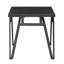 Ensemble de tables d'appoint 3 pièces à finition noire - Style contemporain avec table de cocktail en pierre frittée noire et 2 tables de bout