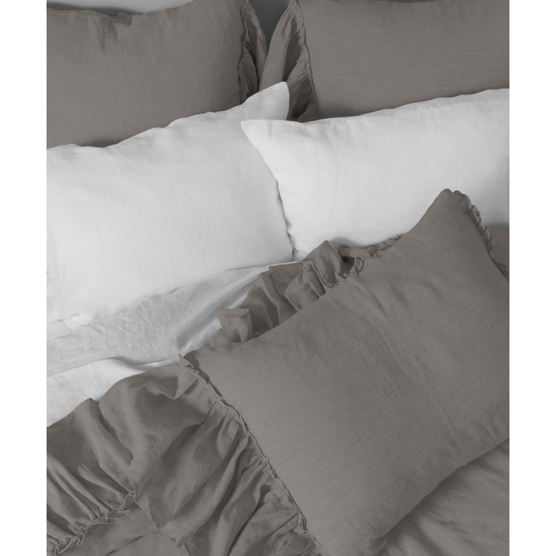 Cora Bedding, Ash Gray, Standard