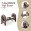Bol ajustable brun pour animaux de compagnie