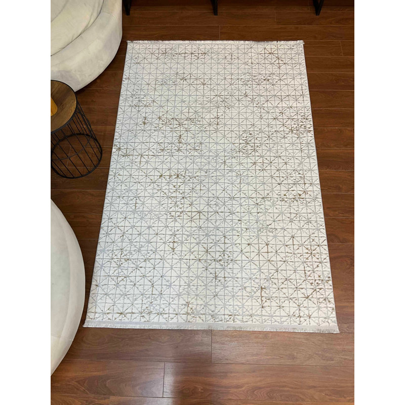 Amiliya Solid Colour Bamboo Slat / Seagrass Area Rug, Rectangle 25' x 6'8"