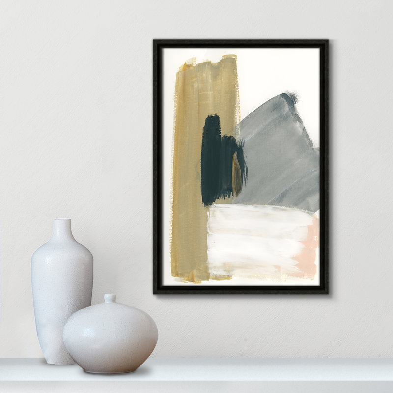 «Herma Marble Block Symmetry II» par - reproduction de cadre flottant sur toile, H 19,5 po x l 13,5 po x P 2 po