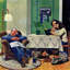 After Dinner at the Farm 1 Piece Wrapped Canvas Painting-891877451