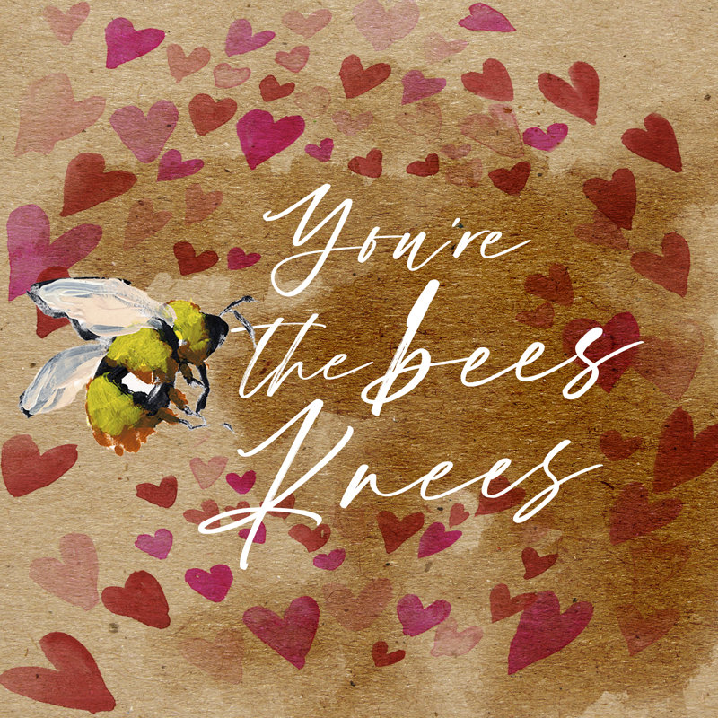 Bees Knees I by Jennifer Paxton Parker - Wrapped Canvas Print, 30cm H x 30cm W