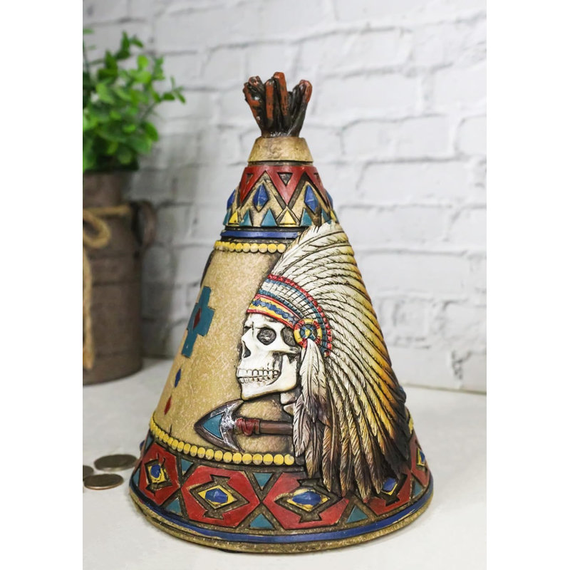 Tirelire rustique en chef du sud-ouest indien