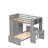 Florestan Twin over Twin 2 Drawer L-Shaped Bunk Beds with Built-in-Desk by Harriet Bee-335964462