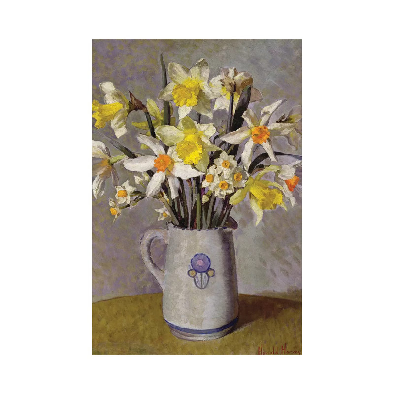 Daffodils 1 Piece Wrapped Canvas Wall Art, 20.32 cm H x 30.48 cm W