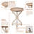 Kiel Rustic Farmhouse Cottage Core Accent End Table, Natural Tray Top Side Table Nightstand