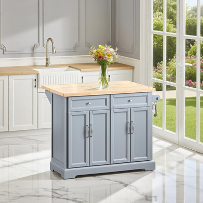 Engli 115 cm W Kitchen Island with Top
