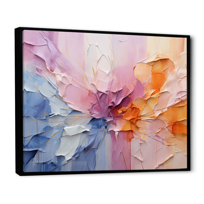 Gemmell Collage Impressions I - impression, H 12 po x l 20 po x P 1 po, Cadre flottant noir