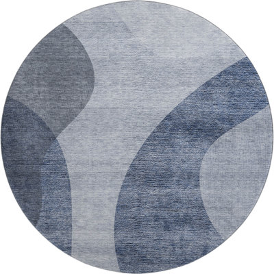 Premium Machine Washable Arnette Blue Rug