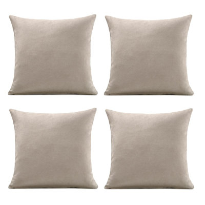 Nalaiyah Velvet Chenille Cushion Covers with Filler Pads