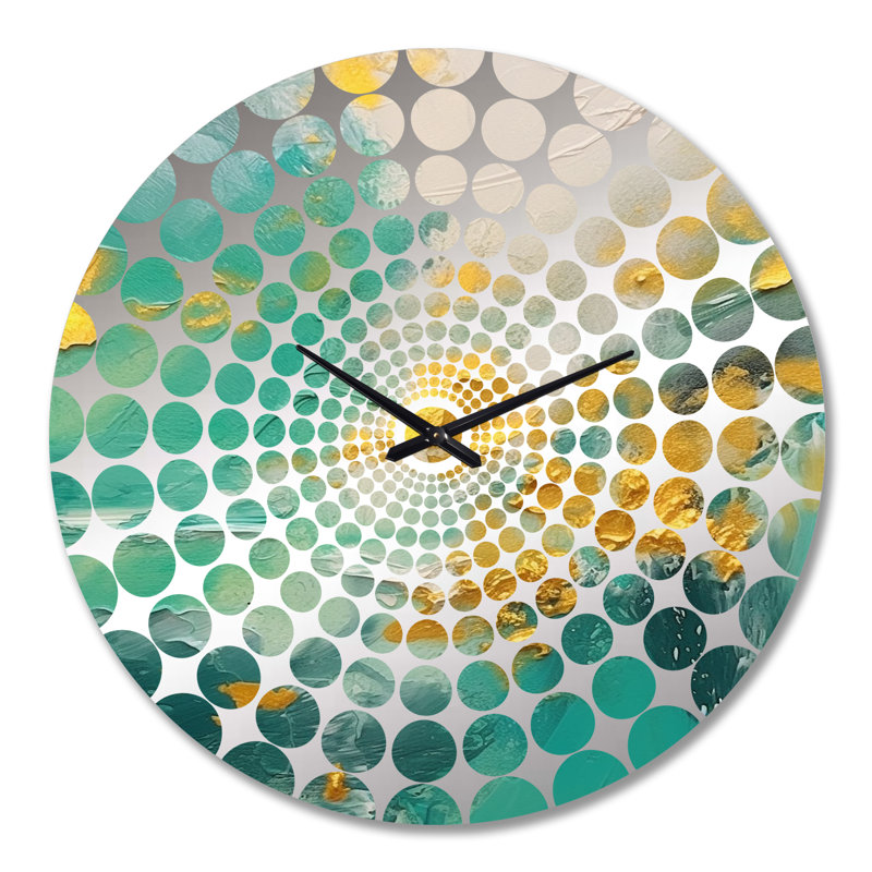 Frithlef - Horloge murale peinture abstraite, Très grand