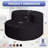  45" Bean Bag Sofa Couch With Large Backrest Upholstered Bean Bag Chair For Reading,Gaming,Black-215475661