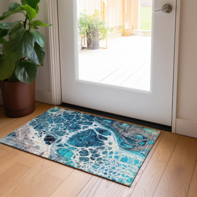 Tapis intérieur / extérieur Ayush, Rectangle 1 pi 8 po x 2 pi 6 po