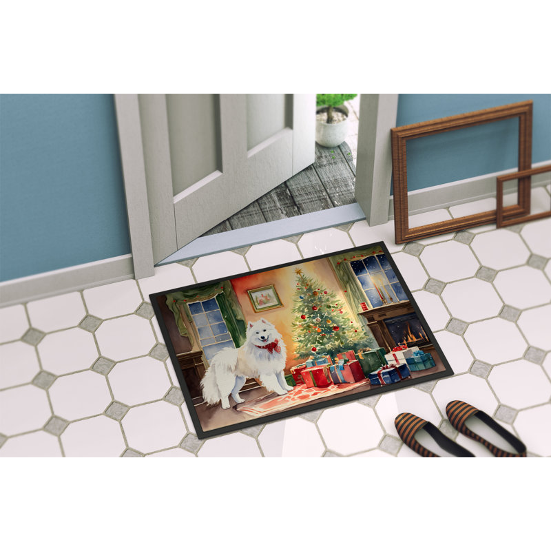 Tapis d'entrée antidérapant Jeannete, L 24 po x L 36 po