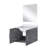 Single Bath Vanity 24 In. W X 22 In. D, Quartz Countertop And 18 In. Mirror