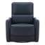 Fauteuil inclinable électrique pivotant en cuir véritable 33 po.-107225108