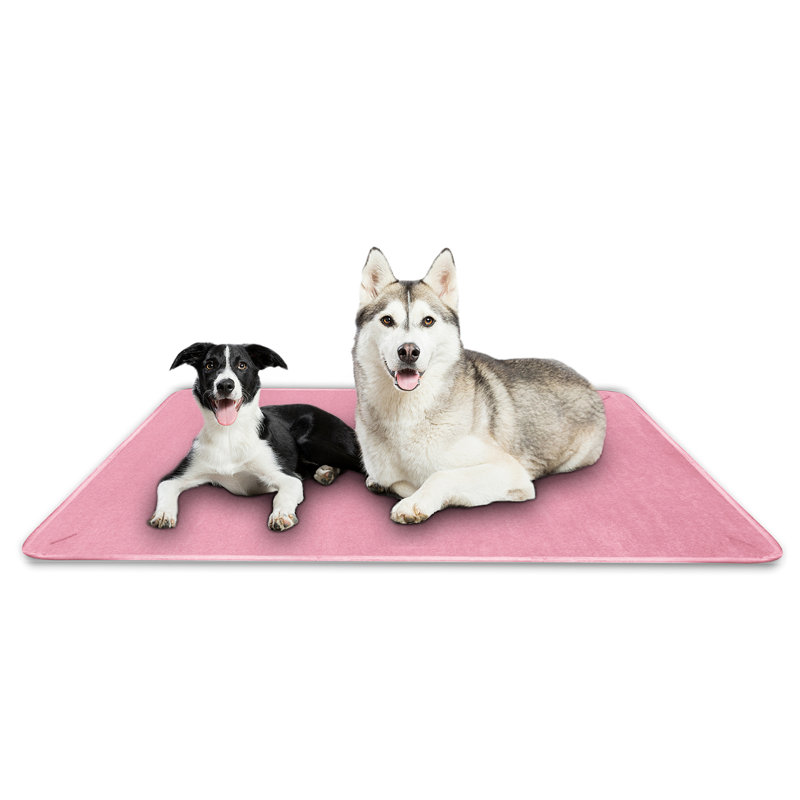 Protecteur de mobilier imperméable, doux, lavable et léger pour chien, 82 po x 68 po, Rose / beige