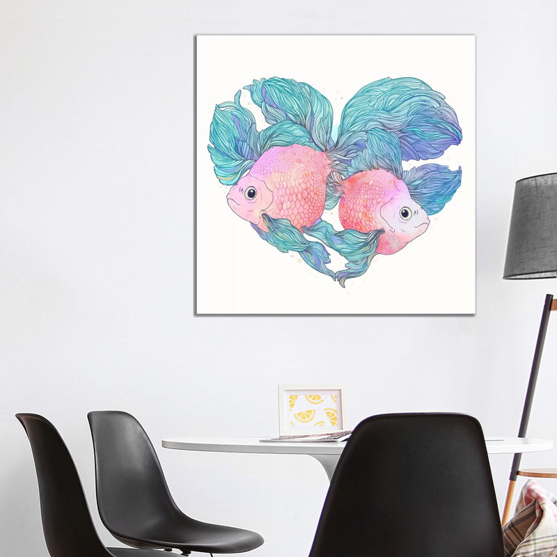 Carassius by Laura Graves - Wrapped Canvas Print, 93.98 cm H x 93.98 cm W x 3.175 cm D