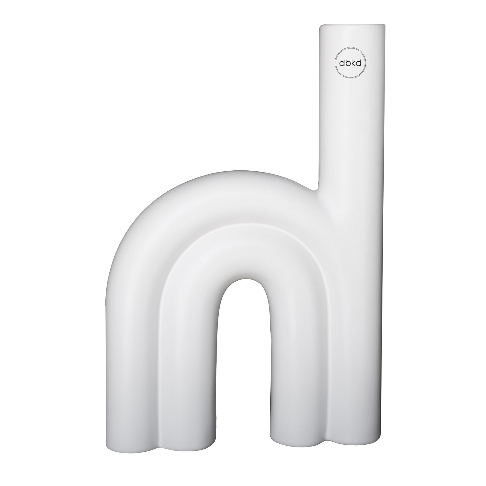 Lei Ceramic Table Vase, White