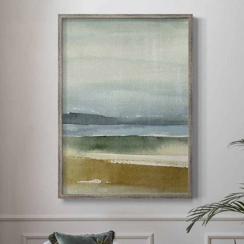 Ochre Perspectives II, reproduction encadrée - bois massif, H 11 po x l 9 po