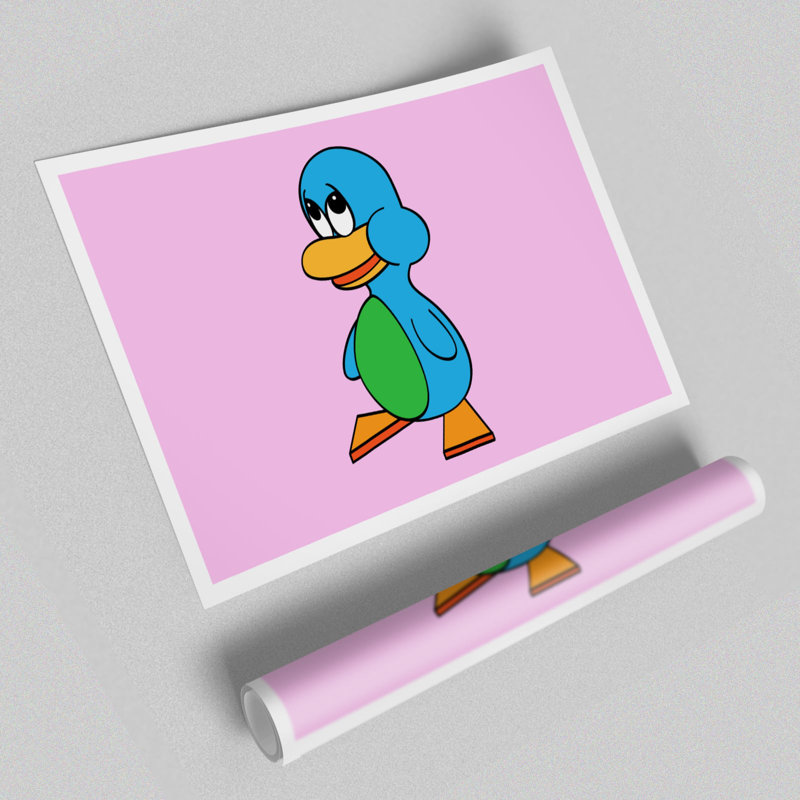 Sad Duck Childrens - No Frame Print, 40.64cm H x 60.96cm W x 1 cm D