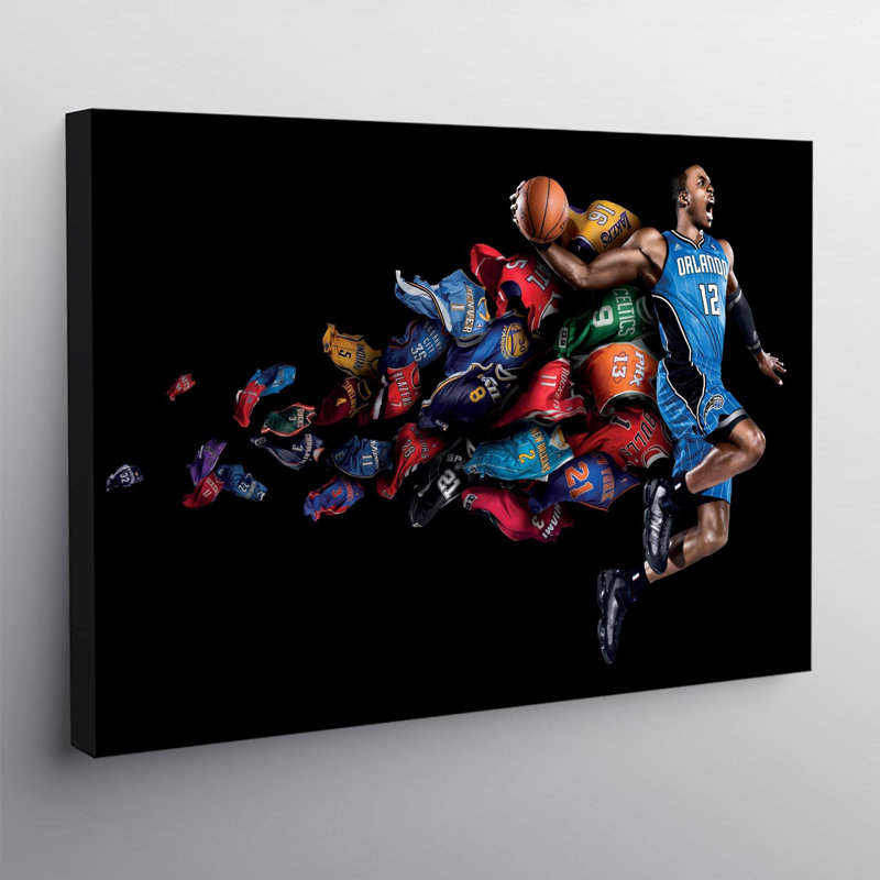 Basketball Slam Dunk Orlando Magic - Wrapped Canvas Print, 30.5cm H x 41cm W x 4cm D