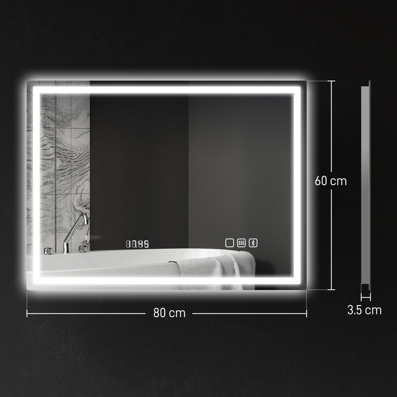 Rectangle Mirror, 60 cm H x 80 cm W, Horizontal