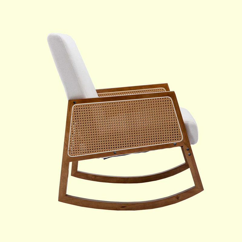 Chaise berçante Janise, Beige