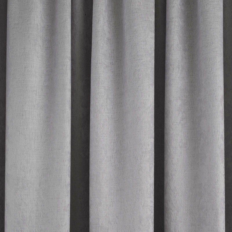 Galaxy Room Darkening Curtain Pair, Width 168 x Drop 137 cm, Silver