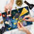 Ambesonne Space Cutting Board Large Size Futuristic Interpretation Multicolor
