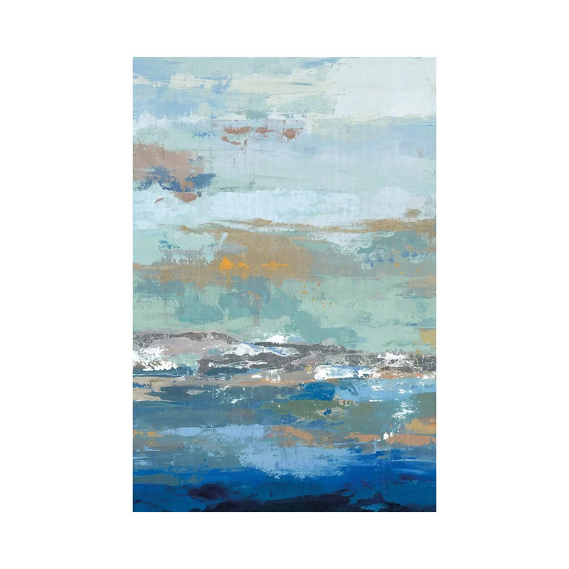 Tall Wave by PI Galerie - Wrapped Canvas Painting, 20.32 cm H x 30.48 cm W