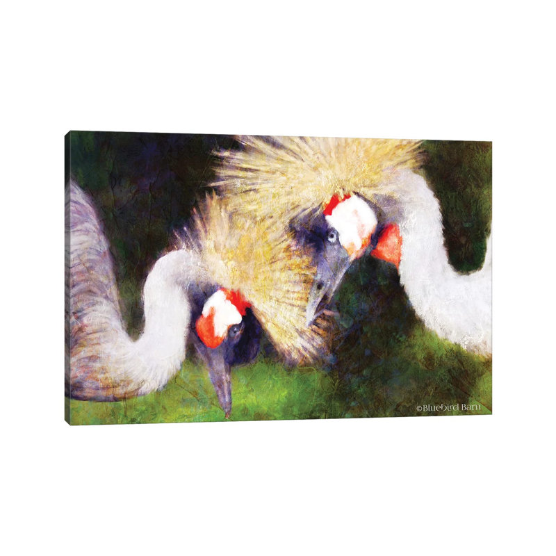 Two Cranes by Bluebird Barn - Wrapped Canvas Print, 101.6 cm H x 66.04 cm W x 1.91 cm D