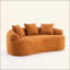 Canapé à deux places, tissu en chenille de grain de bois, canapé à compression double éponge, canapé à compression à deux places avec 2 coussins pour la maison / la maison / le mobilier / l’appartement / le bureau-304359499