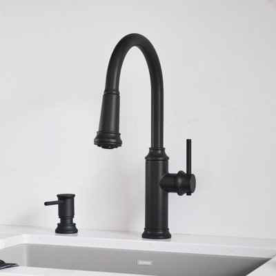 Empressa High Arc Pull-Down Dual-Spray Kitchen Faucet