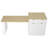 82.6" Fluted Kitchen Island with Extendable Dining Table for 4-6, Island Table for Kitchen with Power Outlet, Kitchen Table with Double-Side Storage, 2 Drawers 2 Side Open Shelves-934169211